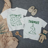 Personalized Golf Birthday Shirt Let's Par-Tee with Name and Age Candle Graphic for Toddler Boy 2nd Birthday Party Outfit Soft Cotton Design