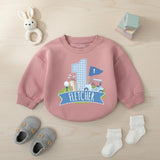 Personalized Golf First Birthday Romper Baby Boy Outfit Light Blue Gingham Bubble Bodysuit Custom Name Infant Party Clothes Cotton