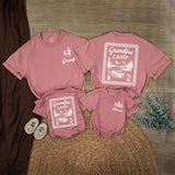 Personalized Grandpa Camp Baby Romper with Custom Name, Soft Long Sleeve Cotton Outfit for Newborns & Toddlers, Matching Family Gift