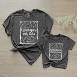 Personalized Grandpa and Me Matching Outfit with Handyman Tools Design, Grandpa's Little Helper Baby Romper and Grandpa Shirt, Soft Cotton