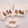 Personalized Halloween Family Sweatshirt and Romper, First Halloween Matching Outfit, Spooky Season