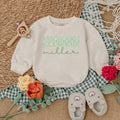 Personalized Hannah Miller Daisy Romper Baby Girl Outfit Newborn Spring Clothes Gift Cotton Soft Coming Home Outfit