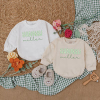 Personalized Hannah Miller Daisy Romper Baby Girl Outfit Newborn Spring Clothes Gift Cotton Soft Coming Home Outfit