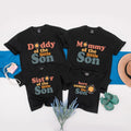 Personalized 'Here Comes the Little Son' Matching Family Shirts – Custom Summer Tees for Baby, Mom, Dad, and Sister – Soft Cotton Outfit