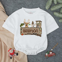 Personalized Hunting Baby Romper Deer Duck Camo Outfit Southern Infant Shower Gift Custom Name Braxton Outdoorsy Infant Clothes