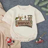 Personalized Hunting Baby Romper Deer Duck Camo Outfit Southern Infant Shower Gift Custom Name Braxton Outdoorsy Infant Clothes