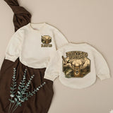 Personalized Hunting Buddy Baby Romper with Deer and Nature Scene, Custom Name Camo Outfit for Baby Boy, Soft Cotton, Matching Family Style