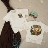 Personalized Hunting Buddy Baby Romper with Deer and Nature Scene, Custom Name Camo Outfit for Baby Boy, Soft Cotton, Matching Family Style