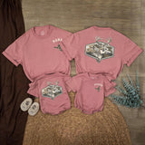 Personalized Hunting Family Shirts with Deer and Duck Graphics Custom Names Matching Dad and Baby Boy Outfit Rustic Outdoor Theme