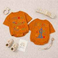Personalized It's Fun to Be One Baby Romper Birthday Bodysuit with Custom Name First Party Outfit Gift for Infant or Toddler Celebration