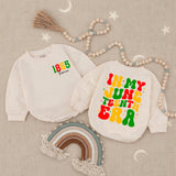 Personalized Juneteenth Baby Romper 1865 Freedom Day Outfit Custom Name Retro Red Yellow Green Design Infant Toddler Holiday Gift
