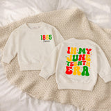 Personalized Juneteenth Baby Romper 1865 Freedom Day Outfit Custom Name Retro Red Yellow Green Design Infant Toddler Holiday Gift