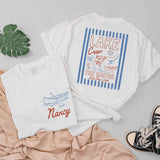 Personalized Lake Crew Matching Family Shirts with Custom Names, Baby Rompers & Kids Tees, Soft Cotton Summer Outfit for Vacations