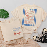 Personalized Lake Crew Matching Family Shirts with Custom Names, Baby Rompers & Kids Tees, Soft Cotton Summer Outfit for Vacations