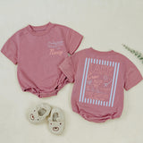 Personalized Lake Crew Matching Family Shirts with Custom Names, Baby Rompers & Kids Tees, Soft Cotton Summer Outfit for Vacations