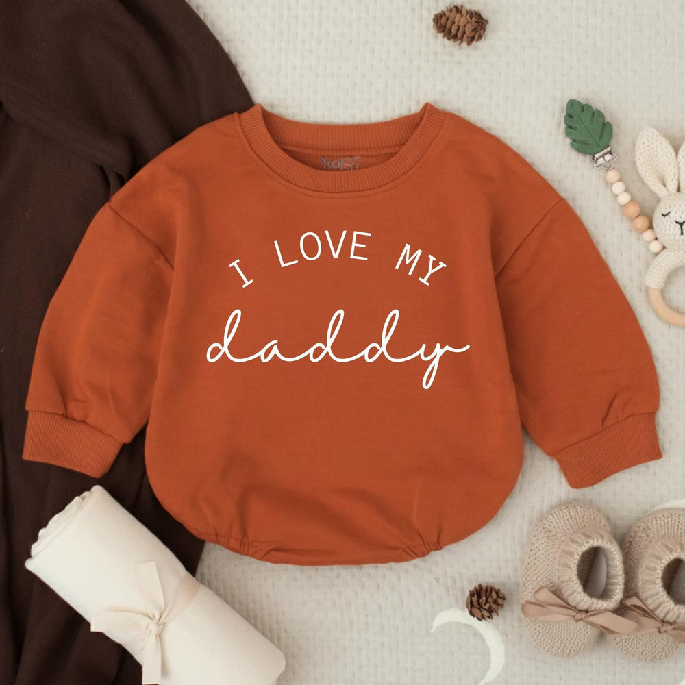 Personalized I Love My Big Brother Romper Baby Bodysuit Gift Idea Soft Comfortable Toddler Outfit Cute Infant Sibling Clothes for Boys or Girls