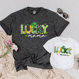 Personalized Lucky Family Shirts Mama and Mini St Patrick's Day Birthday Outfit Matching Shamrock Design Cotton Soft Gift