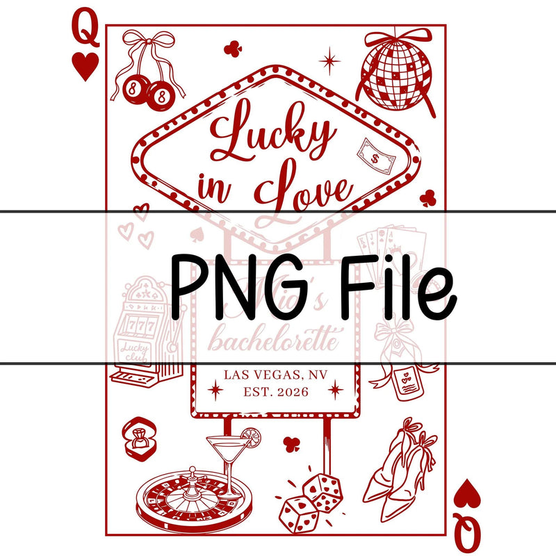 Personalized Lucky in Love Bachelorette Banner with Mia's Name, Vegas Casino Theme, Custom Party Decor Backdrop for Bridal Celebration