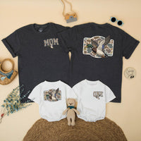 Personalized Mallard Duck 1st Birthday Shirts Rustic Hunting Family Outfit Custom Camouflage Design Baby Toddler Party Clothes First Gift