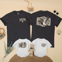 Personalized Mallard Duck 1st Birthday Shirts Rustic Hunting Family Outfit Custom Camouflage Design Baby Toddler Party Clothes First Gift