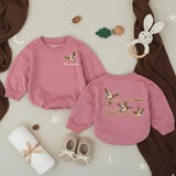 Personalized Mallard Duck Baby Romper with Custom Name, Long Sleeve Hunting Outfit for Baby Boy, Soft Cotton Fall Baby Shower Gift