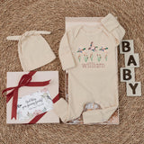 Personalized Mallard Ducks Baby Bodysuit with Custom Name Rustic Hunting Outfit for Baby Boy Soft Cotton Newborn Romper Baby Shower Gift