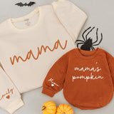 Personalized Mama and Me Fall Sweatshirts Custom Names Cozy Autumn Matching Family Outfit Baby Toddler Thanksgiving Gift
