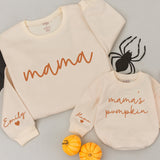 Personalized Mama and Me Fall Sweatshirts Custom Names Cozy Autumn Matching Family Outfit Baby Toddler Thanksgiving Gift
