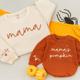 Personalized Mama and Me Fall Sweatshirts Custom Names Cozy Autumn Matching Family Outfit Baby Toddler Thanksgiving Gift