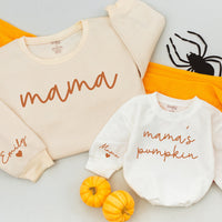 Personalized Mama and Me Fall Sweatshirts Custom Names Cozy Autumn Matching Family Outfit Baby Toddler Thanksgiving Gift