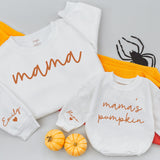 Personalized Mama and Me Fall Sweatshirts Custom Names Cozy Autumn Matching Family Outfit Baby Toddler Thanksgiving Gift