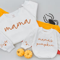 Personalized Mama and Me Fall Sweatshirts Custom Names Cozy Autumn Matching Family Outfit Baby Toddler Thanksgiving Gift