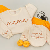 Personalized Mama and Me Fall Sweatshirts Custom Names Cozy Autumn Matching Family Outfit Baby Toddler Thanksgiving Gift