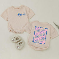 Personalized Mama and Mini Summer Shirts with Seashell Design, Matching Beach Outfits for Family Vacation, Custom Names Toddler Baby Tee