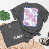 Personalized Mama and Mini Summer Shirts with Seashell Design, Matching Beach Outfits for Family Vacation, Custom Names Toddler Baby Tee