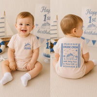 Personalized Matching Family Cruise Crew Shirts and Baby Romper, Custom Destination Tee for Summer Trips, Soft Cotton for Kids and Adults
