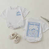 Personalized Matching Family Cruise Crew Shirts and Baby Romper, Custom Destination Tee for Summer Trips, Soft Cotton for Kids and Adults