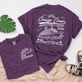 Personalized Matching Family Cruise Shirts & Baby Rompers, Nautical Smith Family Vacation 2026, Soft Cotton Tee for Kids, Mom, Dad