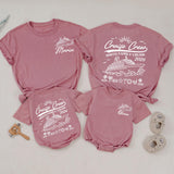 Personalized Matching Family Cruise Shirts & Baby Rompers, Nautical Smith Family Vacation 2026, Soft Cotton Tee for Kids, Mom, Dad