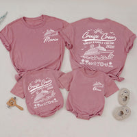 Personalized Matching Family Cruise Shirts & Baby Rompers, Nautical Smith Family Vacation 2026, Soft Cotton Tee for Kids, Mom, Dad