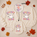 Personalized Matching Family Halloween Shirts - Spooky Mama, Dada & Baby Ghost Sweatshirts - Custom Soft Cotton Fall Outfits