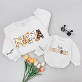Personalized Matching Family Pumpkin Shirts - Mama, Dada, Little Pumpkin Fall Tees - Custom Names on Soft Cotton for Autumn Outings