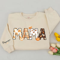 Personalized Matching Family Pumpkin Shirts - Mama, Dada, Little Pumpkin Fall Tees - Custom Names on Soft Cotton for Autumn Outings