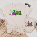 Personalized Matching Mama and Mini Mardi Gras Shirts Vibrant Carnival Design Custom Family Outfit Purple Green Gold Fun Gift