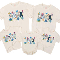 Personalized Matching Ocean Family T-Shirts with Sea Life Design Custom Names Beach Vacation Outfits for Mom Dad Kids Summer Party Gifts
