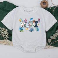 Personalized Matching Ocean Family T-Shirts with Sea Life Design Custom Names Beach Vacation Outfits for Mom Dad Kids Summer Party Gifts