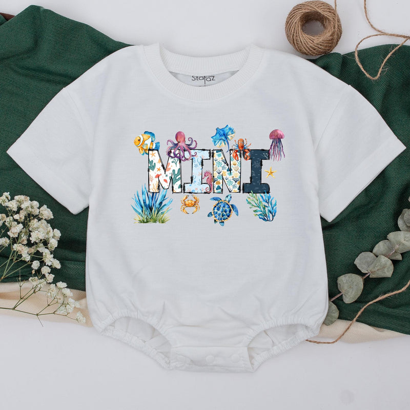 Personalized Matching Ocean Family T-Shirts with Sea Life Design Custom Names Beach Vacation Outfits for Mom Dad Kids Summer Party Gifts
