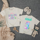 Personalized Mermaid Birthday Outfit for Girls with Custom Name and Age, Bubble Romper for Baby or Toddler Under the Sea Party Gift