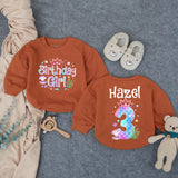 Personalized Mermaid Birthday Outfit for Girls with Custom Name and Age, Bubble Romper for Baby or Toddler Under the Sea Party Gift