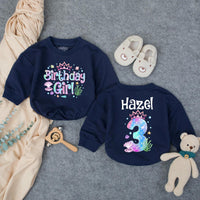 Personalized Mermaid Birthday Outfit for Girls with Custom Name and Age, Bubble Romper for Baby or Toddler Under the Sea Party Gift